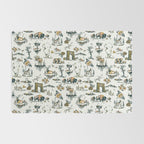 Yellowstone National Park Travel Pattern Design Rug Gallery Image 2