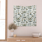 Yellowstone National Park Travel Pattern Design Wall Tapestry Gallery Image 2