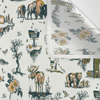 Yellowstone National Park Travel Pattern Design Wall Tapestry Gallery Image 3