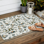 Yellowstone National Park Travel Pattern Design Outdoor Rug Gallery Image 2
