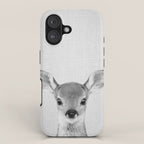 Baby Deer - Black & White iPhone Case Gallery Image 1