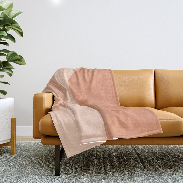 Modern Minimal Arch Abstract XI Throw Blanket Gallery Image 1
