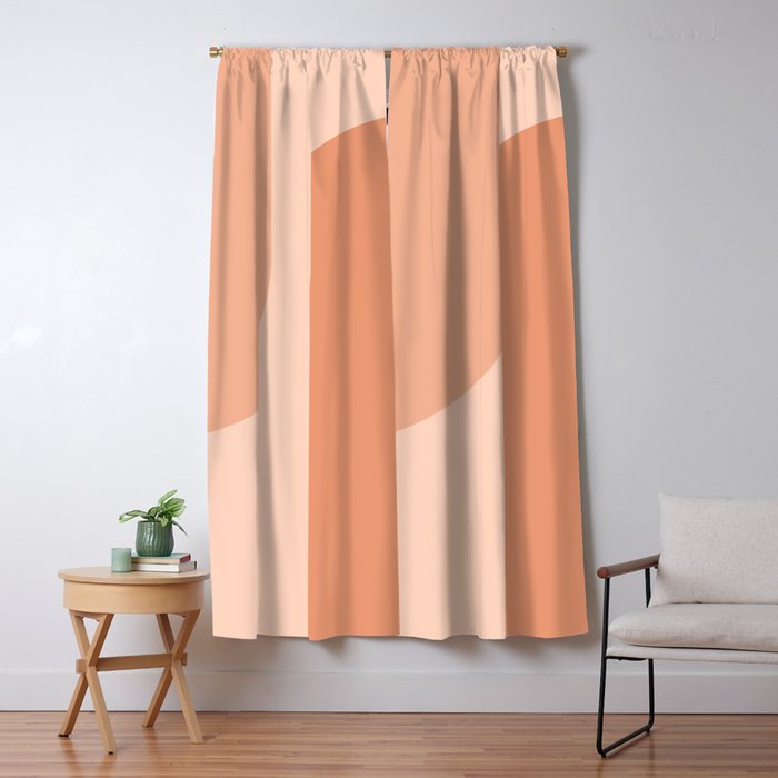 Modern Minimal Arch Abstract XI Window Curtain Gallery Image 5