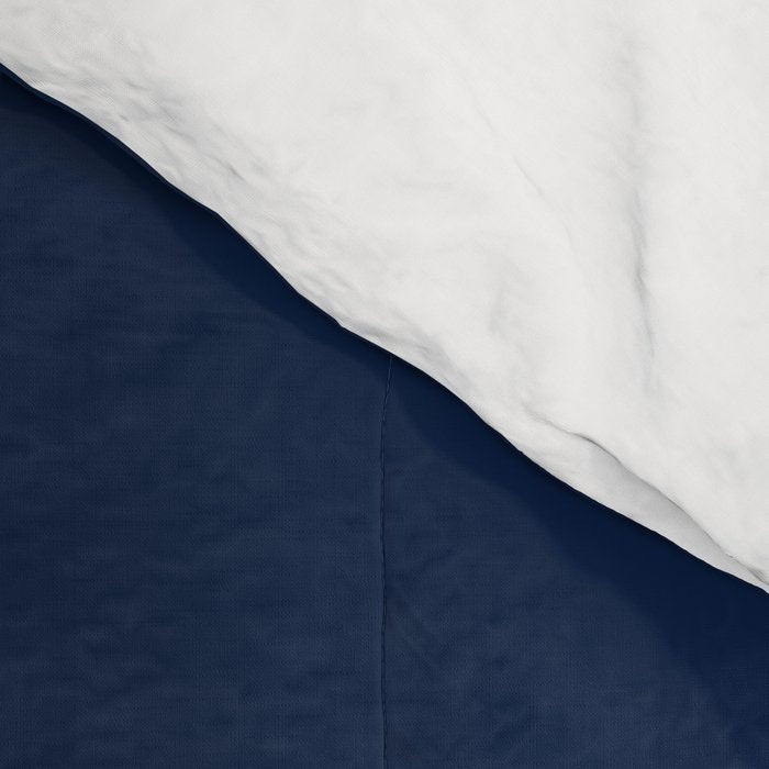 Abstract Shapes 66 in Vintage Orange and Navy Blue Comforter Gallery Image 4