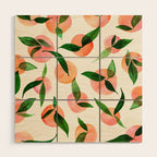 Abstract Summer Fruit Pattern Wood Wall Art Gallery Image 1