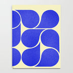 Blue mid-century shapes no8 Notebook Gallery Image 4