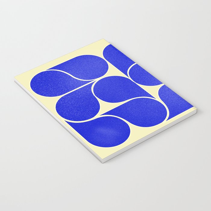 Blue mid-century shapes no8 Notebook Gallery Image 3