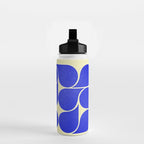 Blue mid-century shapes no8 Water Bottle Gallery Image 2