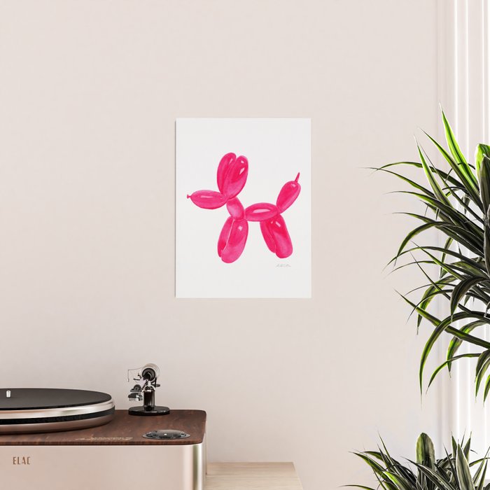 Balloon Dog Pink Poster Gallery Image 2