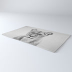 Lioness - Black & White Rug Gallery Image 3