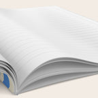 Nautical Blue White Stripes Hand Painted Coastal Pattern Notebook Gallery Image 2