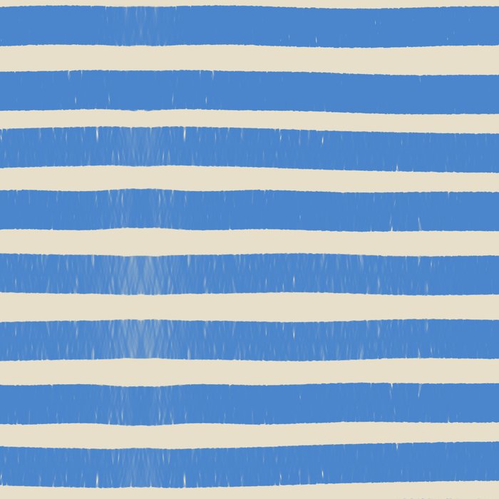 Nautical Blue White Stripes Hand Painted Coastal Pattern Coffee Mug Gallery Image 2
