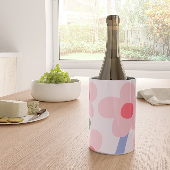 Floral dance - pastel Wine Chiller Gallery Image 4