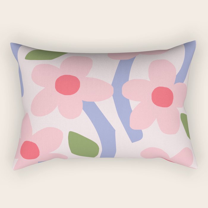 Floral dance - pastel Rectangular Pillow Gallery Image 2