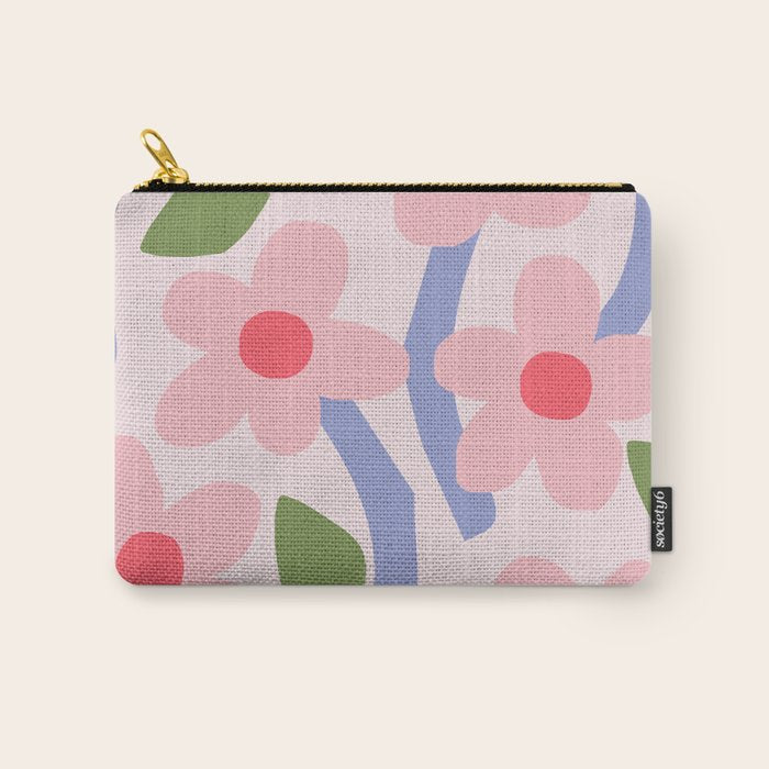 Floral dance - pastel Carry All Pouch Gallery Image 1