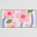 Floral dance - pastel Desk Mat Gallery Image 3