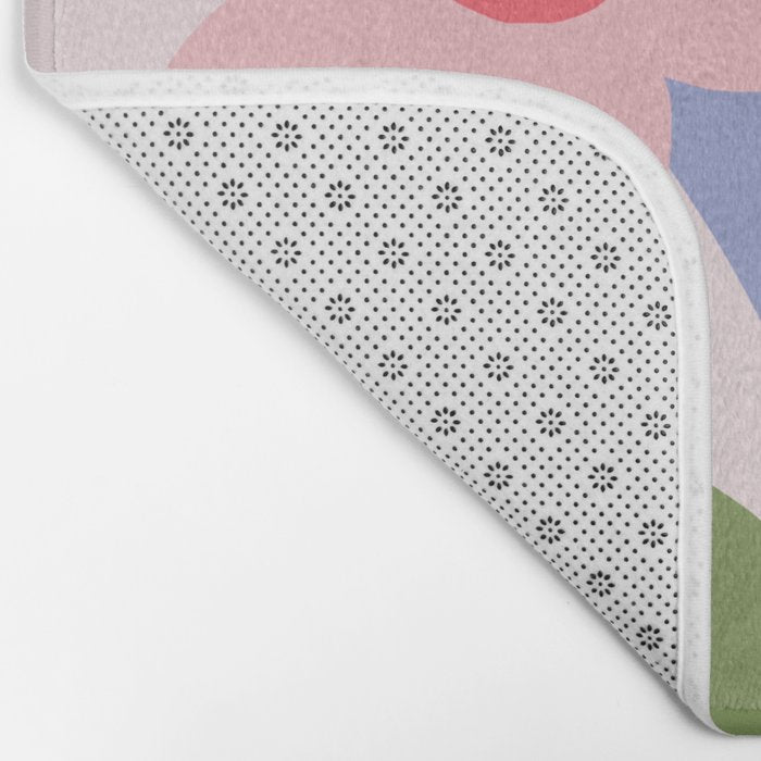 Floral dance - pastel Bath Mat Gallery Image 2