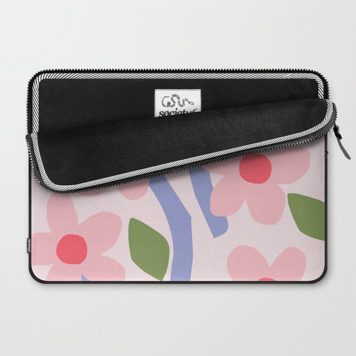 Floral dance - pastel Laptop Sleeve Gallery Image 2