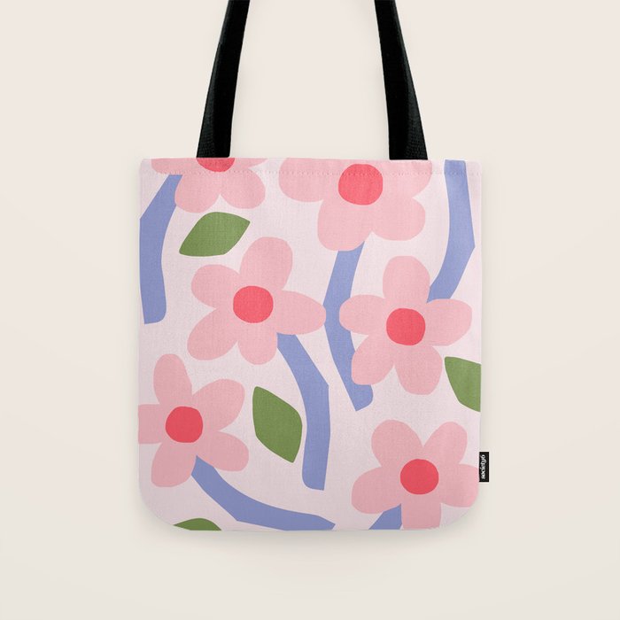 Floral dance - pastel Tote Bag Gallery Image 1