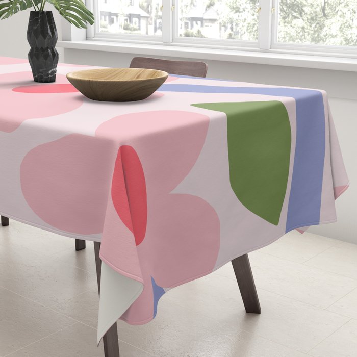 Floral dance - pastel Tablecloth Gallery Image 3