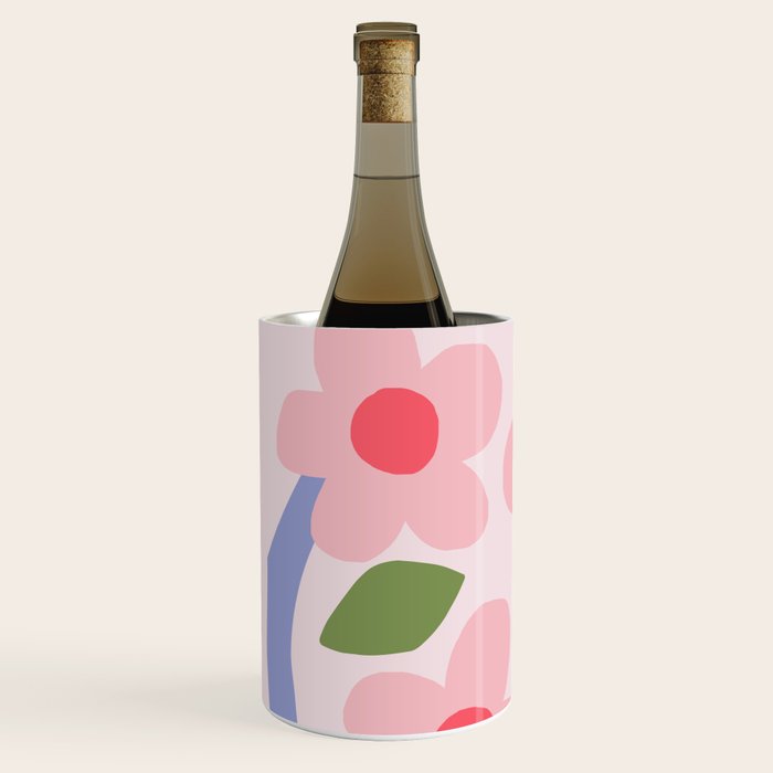 Floral dance - pastel Wine Chiller Gallery Image 2