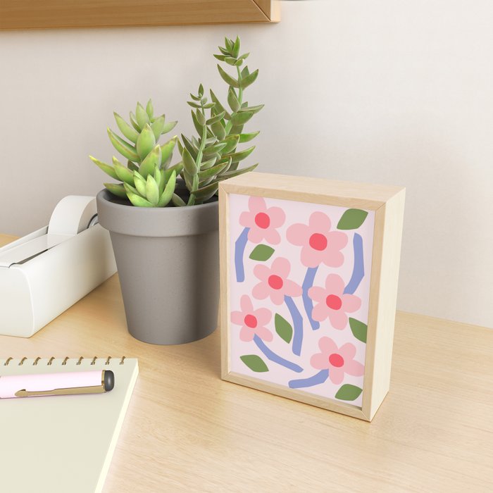 Floral dance - pastel Mini Art Print Gallery Image 2