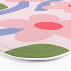 Floral dance - pastel Bath Mat Gallery Image 3