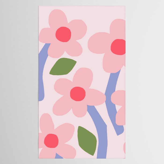 Floral dance - pastel Tablecloth Gallery Image 2