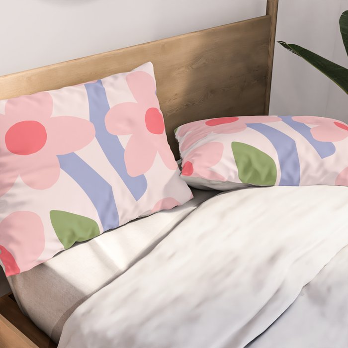 Floral dance - pastel Pillow Sham Gallery Image 2
