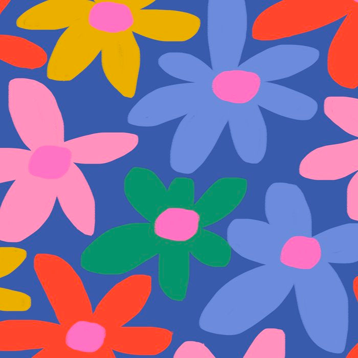 Joyful Flowers - blue Coffee Mug Gallery Image 2