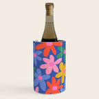 Joyful Flowers - blue Wine Chiller Gallery Image 3