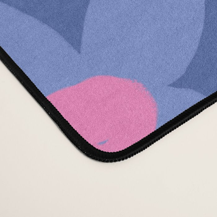 Joyful Flowers - blue Desk Mat Gallery Image 4