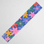 Joyful Flowers - blue Table Runner Gallery Image 3