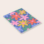 Joyful Flowers - blue Notebook Gallery Image 3