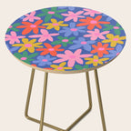 Joyful Flowers - blue Side Table Gallery Image 2