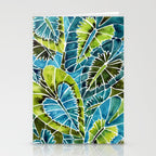 Schismatoglottis Calyptrata - Teal Palette Stationery Card Gallery Image 2