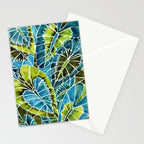 Schismatoglottis Calyptrata - Teal Palette Stationery Card Gallery Image 2