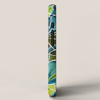 Schismatoglottis Calyptrata - Teal Palette iPhone Case Gallery Image 2