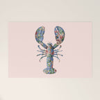 FLORAL LOBSTER Welcome Mat Gallery Image 1