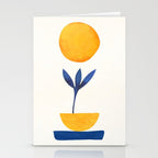 Sunny Sprout Modernist Abstract Botanic Stationery Card Gallery Image 2