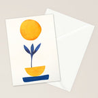 Sunny Sprout Modernist Abstract Botanic Stationery Card Gallery Image 2