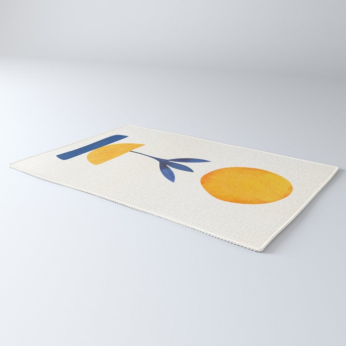 Sunny Sprout Modernist Abstract Botanic Rug Gallery Image 3