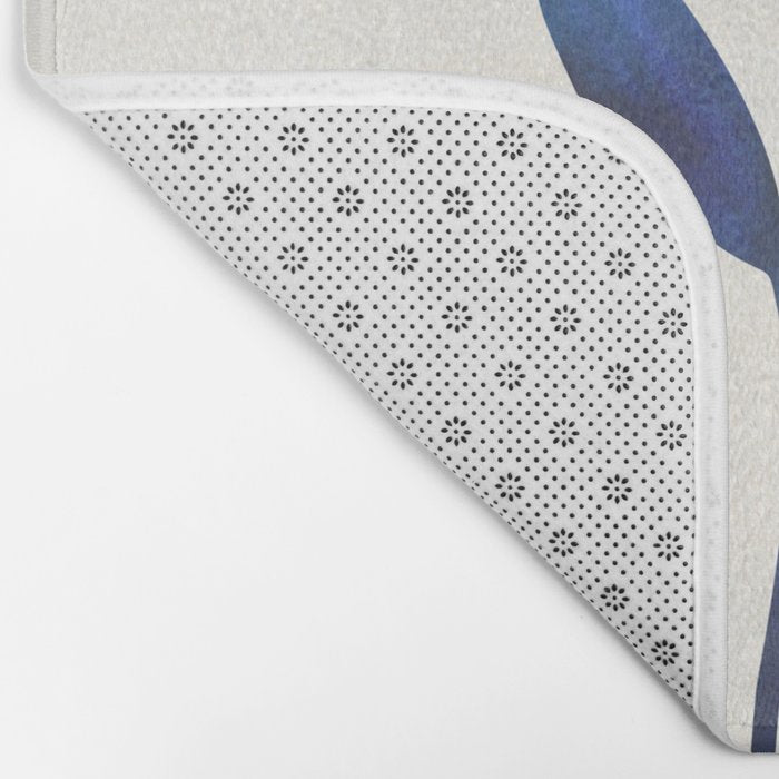 Sunny Sprout Modernist Abstract Botanic Bath Mat Gallery Image 2