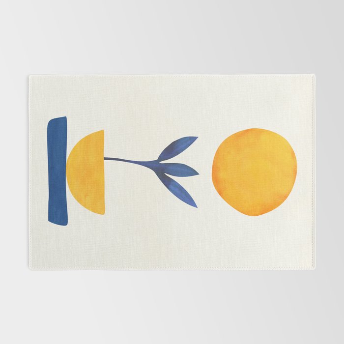 Sunny Sprout Modernist Abstract Botanic Rug Gallery Image 2