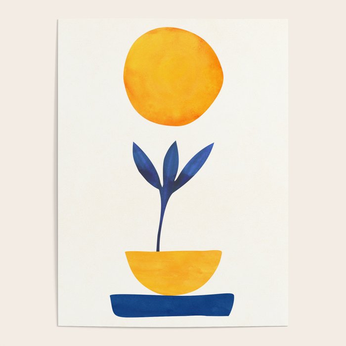 Sunny Sprout Modernist Abstract Botanic Poster Gallery Image 4