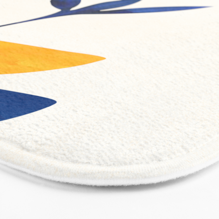 Sunny Sprout Modernist Abstract Botanic Bath Mat Gallery Image 3
