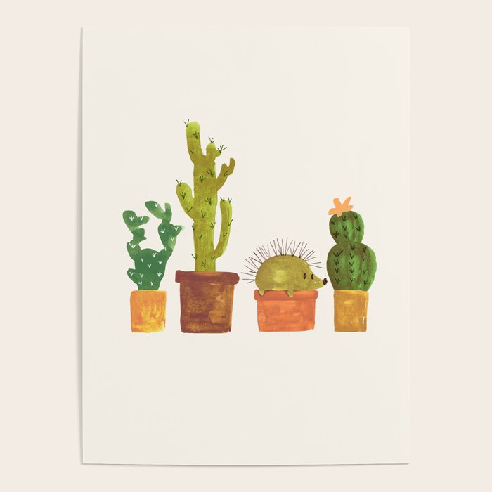 Hedgehog and Cactus (incognito) Poster Gallery Image 1