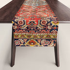 Bidjar Persian Rug Print Table Runner Gallery Image 1