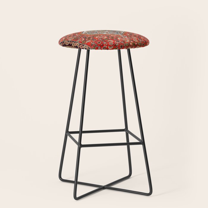 Bidjar Persian Rug Print Stool Gallery Image 1