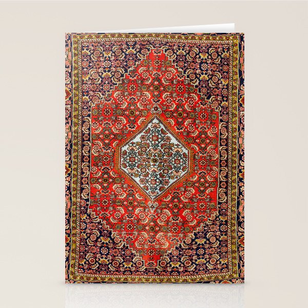 Bidjar Persian Rug Print Stationery Card Gallery Image 1